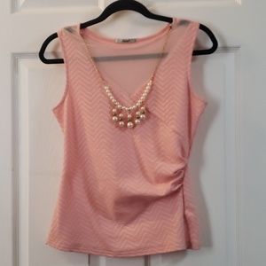 Pink Mesh Top